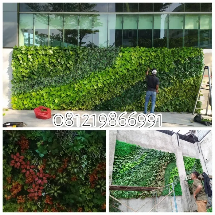 Vertical Garden Artificial Taman Vertikal Sintetis Lazada Indonesia