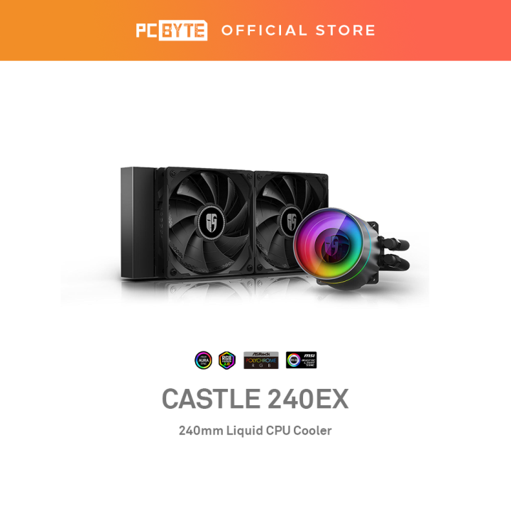 Deepcool Castle 240EX RGB AIO CPU Liquid Cooler Lazada
