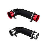 76mm 1M Car Air Filter Intake Cold Flexible Duct Feed Hose Kit with Tuyere Inlet Clamp Tube Hose Air Intake