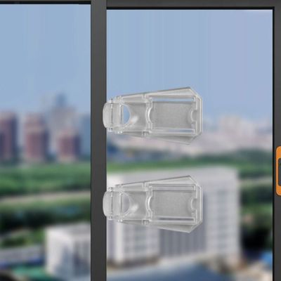 ✈✔❧ Security Protector Baby Safety Lock Transparent Easy Install Child Safety Lock Multi-Purpose Sliding Window Lock