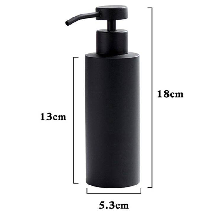 hand-soap-dispenser-stainless-steel-dish-bath-countertop-lotion-dispensers-black-liquid-wash-brushed-metal-soap-bottle