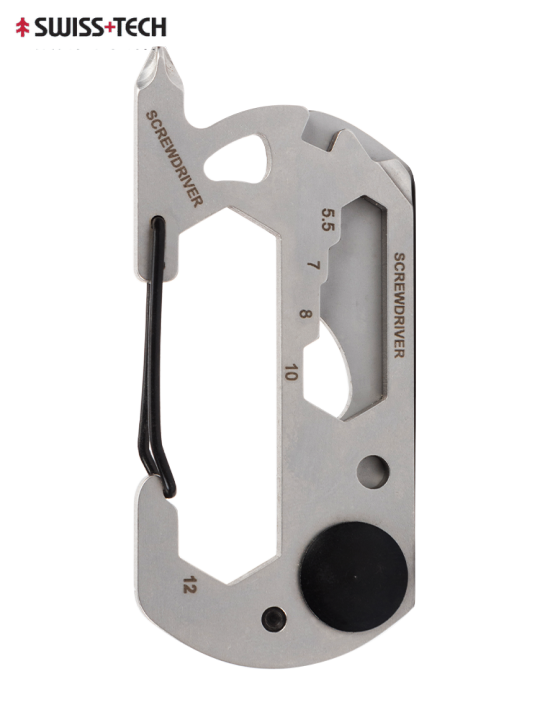 Swiss + Tech 13In1 EDC MultiTool W/คลิปคาราบิเนอร์ Lazada.co.th