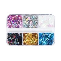 ตัวอักษรภาษาอังกฤษ Glitter Sequins Flakes เรซิ่น UV อีพ็อกซี่แม่พิมพ์ Fillings ตกแต่งเล็บ DIY หัตถกรรมเครื่องประดับทำ