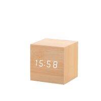 LED Wooden Alarm Clock Watch Table Voice Control Digital Wood Despertador Electronic Desktop USBAAA Powered Clocks Table Decor