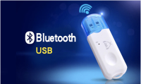 เครื่องรับสัญญาณบลูทูธแบบพกพา USB Bluetooth Adapter Plug And Play ลำโพงบลูทูธสเตอริโออะแดปเตอร์แปลง