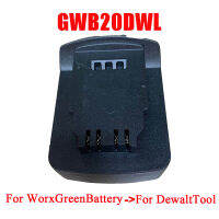 ตัวแปลงอะแดปเตอร์ GWB20DWL ใช้สำหรับ Worx Green 5 Pin Wide Interface 20V Li-Ion Battery On สำหรับ DeWalt 18V 20V เครื่องมือไฟฟ้าลิเธียม