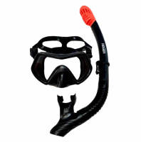 หน้ากากดำน้ำพร้อมท่อหายใจแบบ Super Dry Snorkel