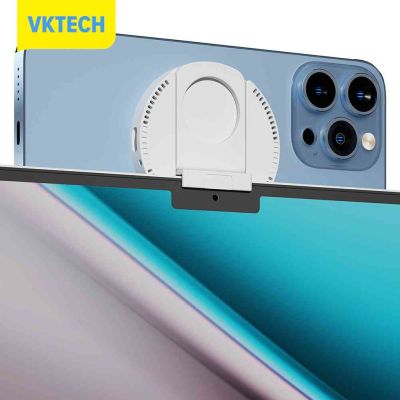 [Vktech] เครื่องชาร์จอุปกรณ์ติดกล้องต่อเนื่องระบบแม่เหล็ก,ที่ชาร์จโทรศัพท์360หมุนได้อุปกรณ์เดสก์ท็อปชาร์จไร้สายพับได้สำหรับ IOS 16.0 MacOS Ventura