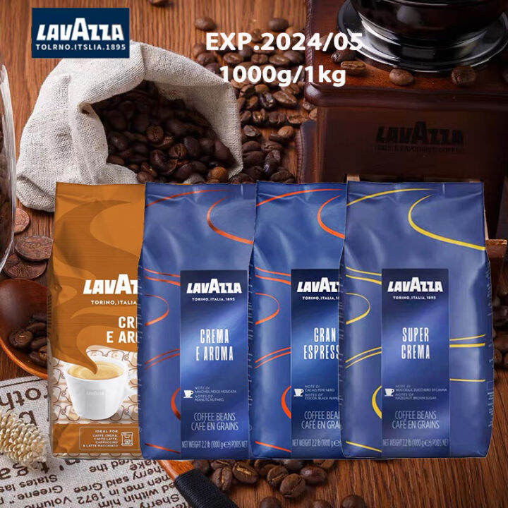 LAVAZZA coffee beans super gran crema Italy Favourite Medium Roast Coffee Beans 1000g/1kg