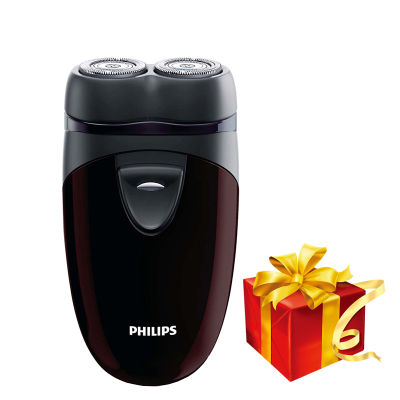 100 Genuine Philips Electric Shaver PQ206 With Two Floating Heads AA Battery Facial Contour Tracking For Mens Electric Razor