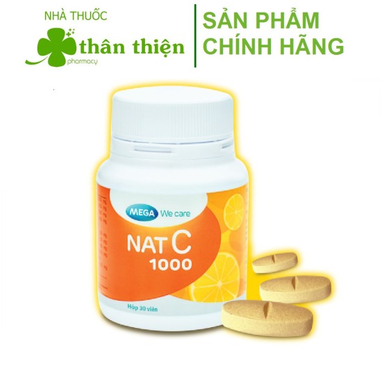 Nat c bổ sung vitamin c hỗ trợ tăng đề kháng, giảm nguy cơ cảm cúm - ảnh sản phẩm 1
