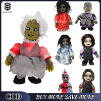 Halloween Ghost Doll Electric Animated Doll With Sound Light Walking Toys For Haunted House Halloween Party Decoration