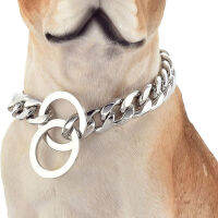 Hot 19Mm Dog Cuban Link Duty โลหะสุนัข Slip Chain Collar Strong Big Dog Titan Collar Chew Proof สำหรับ American Pitbull เยอรมันต้อน