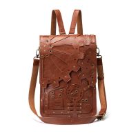 Steampunk หนัง Messenger กระเป๋าฮาโลวีน Gothic Retro กระเป๋าเอกสารมือถือ Crossbody ไหล่ขนาดใหญ่ Satchel โรงเรียนกระเป๋า