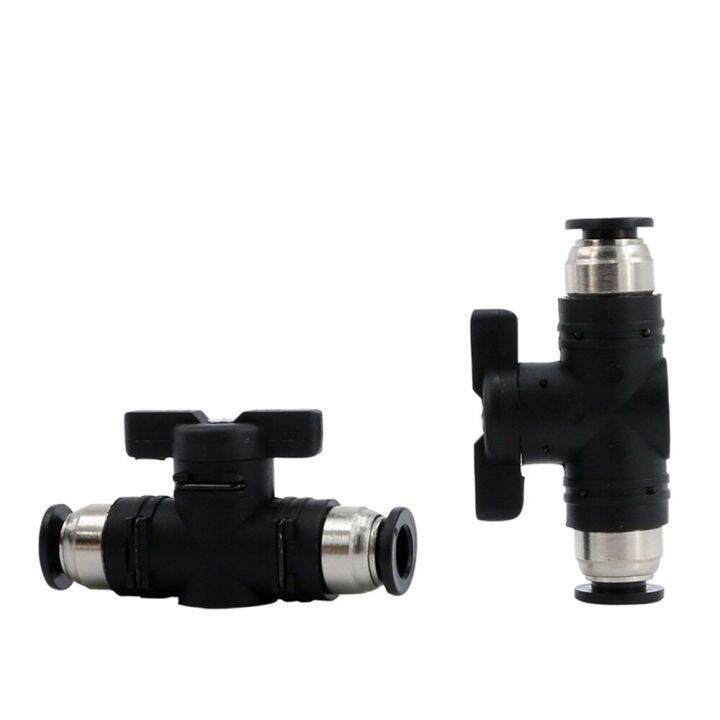 qdlj-buc4mm-6mm-8mm-10mm-12mm-pneumatic-push-in-quick-connector-hand-valve-hand-to-turn-pneumatic-switch-t-joint-2-way-flow-limiting