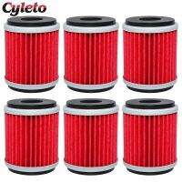 1/4/6 pcs Cyleto Motorcycle Oil Filter For GAS GAS EC250 EC250F Six Days EC 250 300 EC300F EC450F 2010 2011 2012 2013 2014 2015