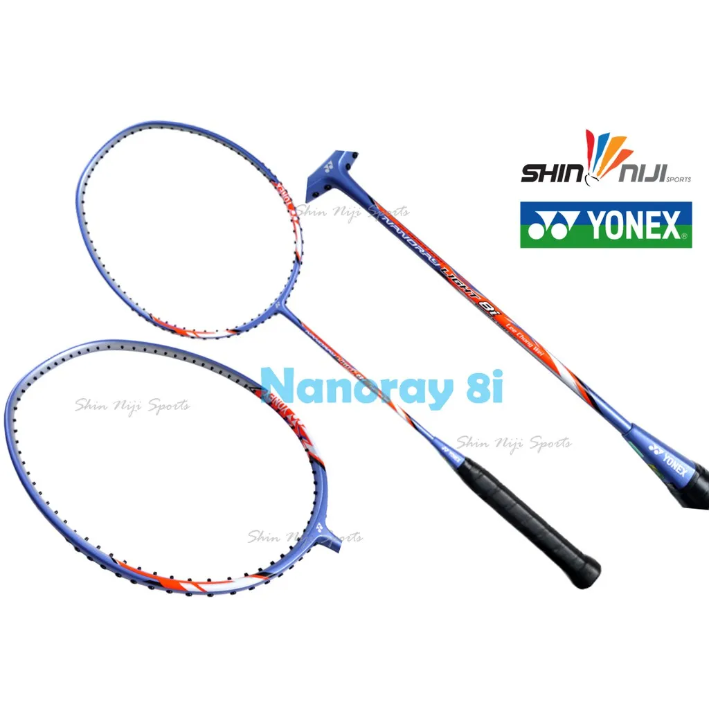 Yonex Badminton Racket Nanoray 8I Lee Chong Wei And Nanoray 9I - Free Grip  (100% Original) | Lazada