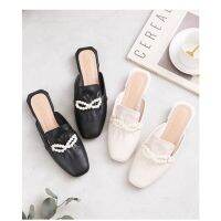 K4พร้อมสต็อก myfooyin รองเท้าแตะสตรี Pearl