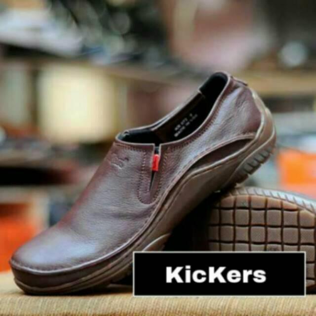 SDTRETYEEE Casual Shoes / Leather Kickers Loafers | Lazada