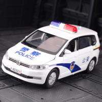 1/32 Volkswagens Touran Mpv โมเดลรถโลหะผสม Diecast Amp; รถของเล่นโมเดลรถจำลองคอลเลกชันไฟเสียง