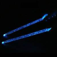 1คู่5a อะคริลิคกลอง Noctilucent Glow In The Dark Stage Performance คุณภาพสูงทนทานแบบพกพา Luminous Drumsticks