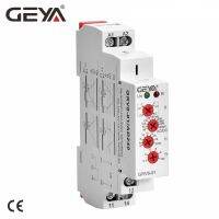 GEYA รีเลย์ DC12V รีเลย์ป้องกันมากกว่าหรืออยู่ภายใต้การป้องกัน220V 10A รีเลย์มอนิเตอร์ไฟฟ้า GRV8-01