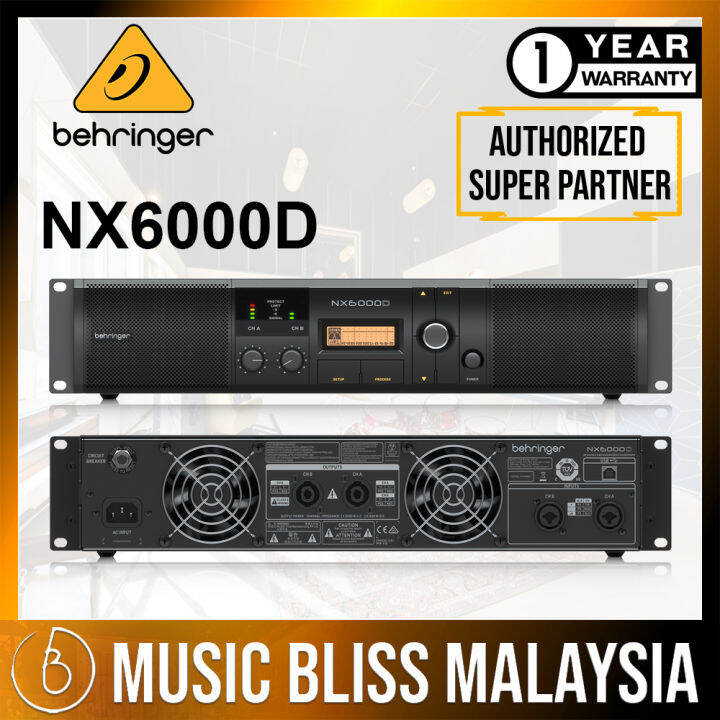 Behringer NX6000D Power Amplifier with DSP (NX6000D / NX 6000D) Lazada