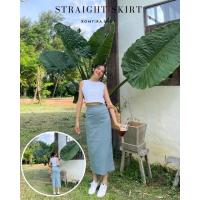 Buide 2023 New Straight-Skirt กระโปรง5ส่วน