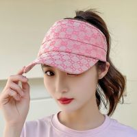 WPG0246 ฤดูร้อน กลางแจ้ง ลำลอง ง่าย สีทึบ หมวกเบสบอล Visors ผู้หญิง หมวกกันแดด หมวกสไตล์เกาหลี หมวกเปล่า