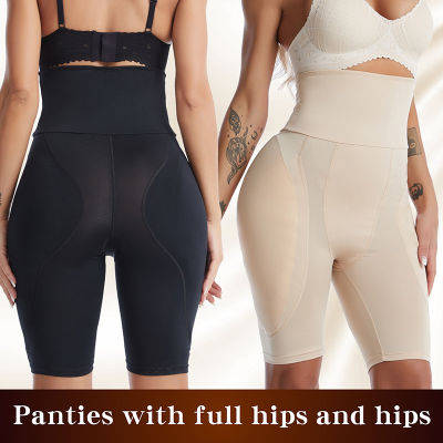 Spot parcel post Cross-Border High Waist er Abdominal Pants Sponge Mat Fake Butt Plump Hip across Butt-Lift Underwear Body Shaping Underpants