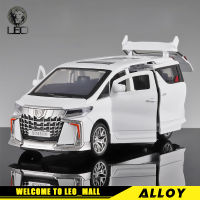 รถบรรทุกโมเดลรถยนต์ของเล่นอัลลอยหล่อโลหะรถโตโยต้า Alphard MPV รถบรรทุกสำหรับ Kids Toys งานอดิเรกเลโอ1:32