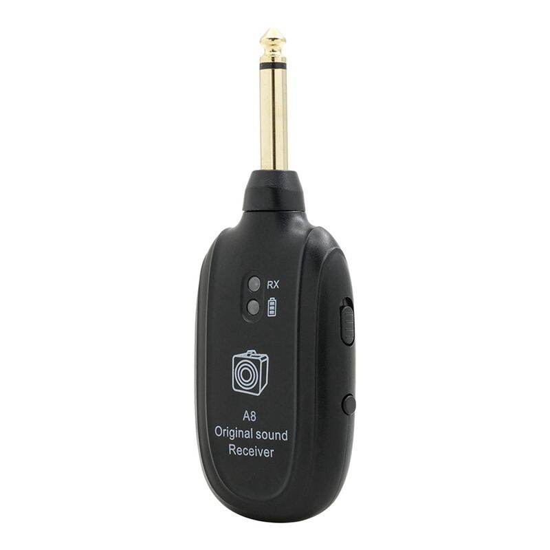 A8 Guitar Wireless System Transmitter Receiver Builtin Rechargeable