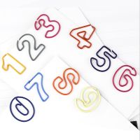 【jw】❒✁  500pcs/lot Metal digital Paper Colorful Color Clip for Book Stationery School Office Supplies