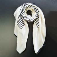 ✠ CICI Multifunctional Satin Scarves 90x90 ผ้าพันคอผ้าไหมขนาดเล็กสไตล์เกาหลี ผ้าพันคอผ้าไหม สไตล์วินเทจ