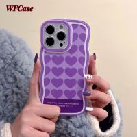 WFCase เคสสำหรับ Samsung A73 A71 A52 A52S A51 A20 A50 A50S A33 A32 A31 A30 A22 A53 A30S M32 A02 A02S A03S A21S M11 A13สีม่วงที่เรียบง่ายรักคลื่นใหญ่ A12กล้องเต็มรูปแบบปกป้องเคสผ้าคลุม