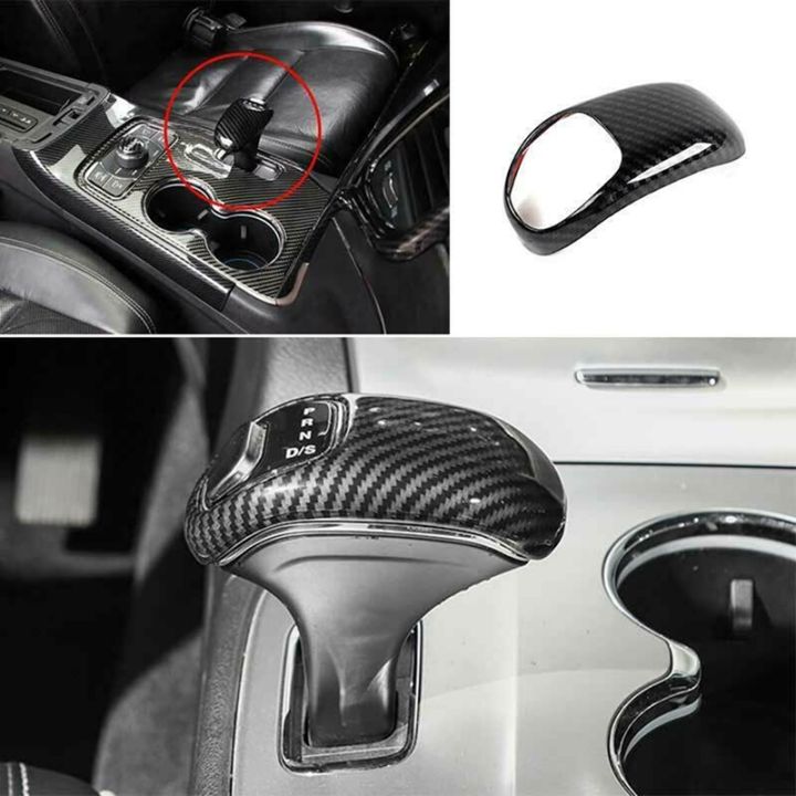 for-jeep-grand-cherokee-2014-2015-carbon-fiber-gear-shift-knob-shifter-lever-cover-trim-decoration