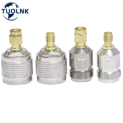 4 Types SMA to N Adapter Kit N Male Female to SMA Connector Kit for Wi-Fi Antenna/Extension Cable/Telecom Coaxial Connector Kit