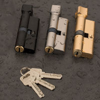 กระบอกประตู Biased Lock Cylinder AB Key Anti-Theft Entrance ss Door Lock Long Thened Core Extended Keys ~