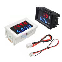 DC โวลต์มิเตอร์-แอมป์มิเตอร์ แบบดิจิตอล จอ LED 100V 10A Voltmeter Ammeter Blue + Red LED Dual Digital Volt Amp Meter Gauge