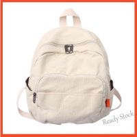 【Ready Stock】 ♛㍿ C23 Canvas Women Small Backpack Vintage Feminina School Mini Backpack Women Bagpack Female Solid Girl