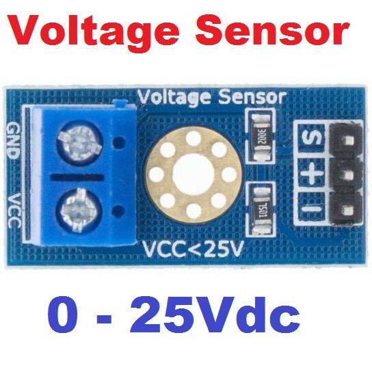 Voltage Sensor Module 0 25VDC Voltage Divider เซนเซอร์วัดแรงดันไฟฟ้า Lazada.co.th