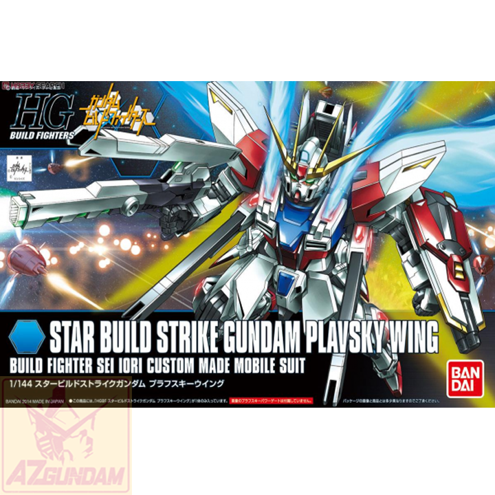Đồ Chơi Lắp Ráp Mô Hình Gundam Bandai Anime Nhật HG BF 009 Star Build  Strike Plavsky Wing 1/144 Series HG Build Fighters 
