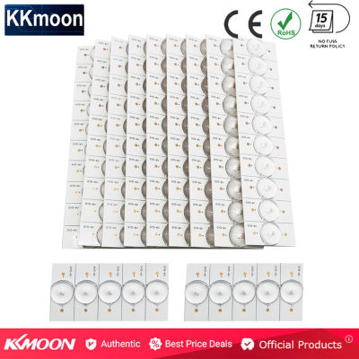 KKmoon 50PCS 6V โคมไฟลูกปัด SMD พร้อมเลนส์กรองสำหรับ32-65 LED ซ่อมทีวีที่มี2เมตรลวดไฟ Led แถบอุปกรณ์เสริม