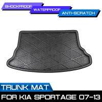 พรมปูพื้นรถยนต์พรมสำหรับ KIA Sportage 2007 2008 2009 2010 2011 2012 2013ด้านหลัง Trunk Anti-Mud Cover