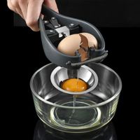 ⊙ Stainless Steel Egg Opener Breaker Egg Scissors Manual Egg Tools Eggshell Cracker Cutter Yolk Separator Tools For Kitchen