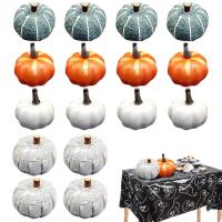 Faux Harvest Pumpkin Decoration ฤดูใบไม้ร่วงการเก็บเกี่ยวฟักทองประดิษฐ์ชิ้นส่วนกลาง Pumpkin Decoration นำกลับมาใช้ใหม่ Pumpkin Decoration ตกแต่งบ้าน งานแต่งงานฤดูใบไม้ร่วง วันขอบคุณพระเจ้าที่ดี