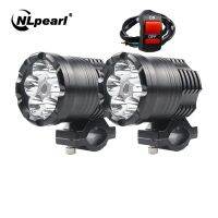 Nlpearl ไฟตัดหมอกสปอตไลท์รถจักรยานยนต์ไฟฟน้า LED สำหรับเสริม12V Faros สำหรับ BMW R1200GS ADV K1200S F650 F800GS โคมไฟ Moto