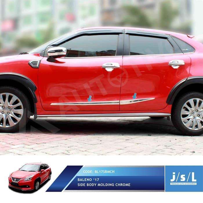 JSL List Pintu Samping Baleno Hatchback Side Body Molding Chrome