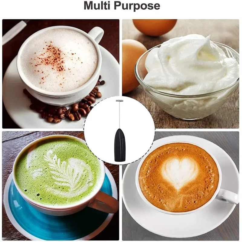 1pc Electric Milk Frother Kitchen Drink Foamer Whisk Mixer Stirrer Coffee  Cappuccino Creamer Whisk Frothy Blend Whisker Egg Beater