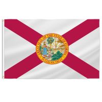 【CW】 PTEROSAUR Florida Flag US State Flag with Grommets for Outdoor and Indoor Decoration